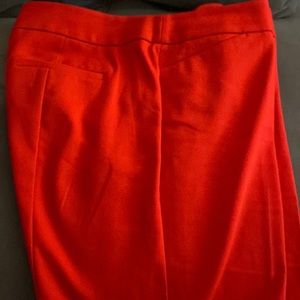 Loft Suit Pants in Red size 12